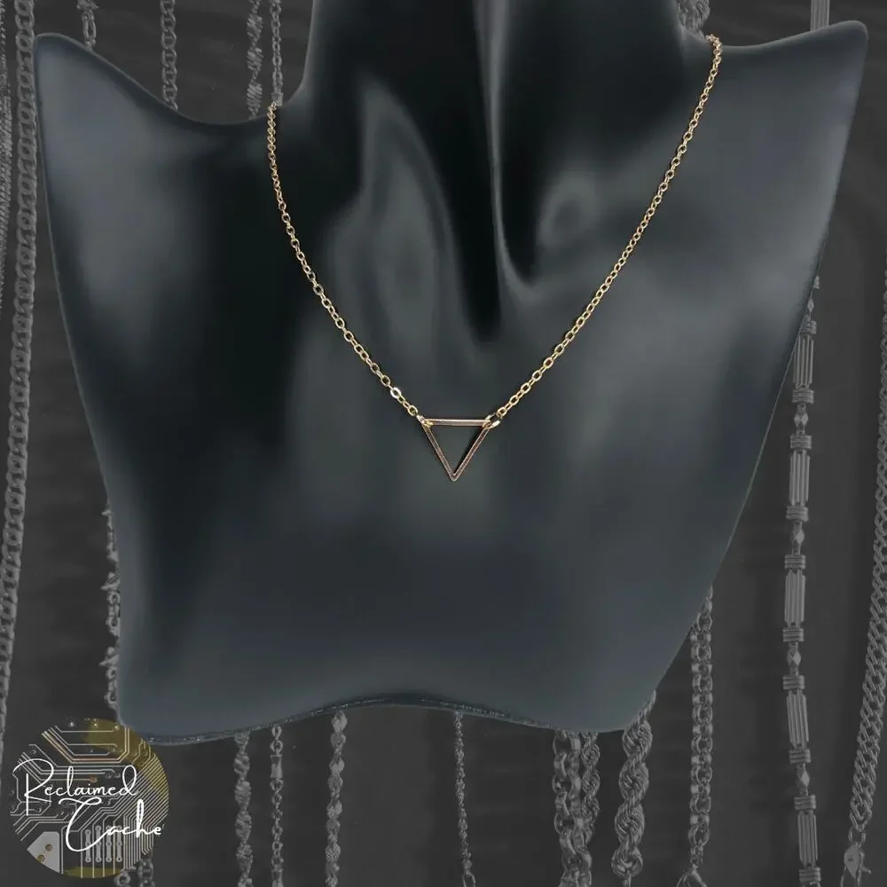 Gold Triangle Necklace